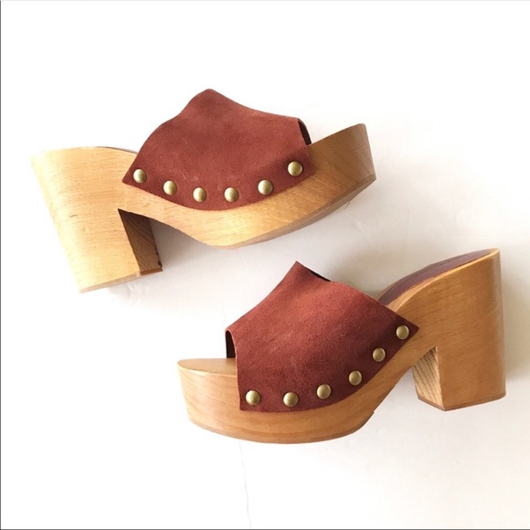 zara studded clogs